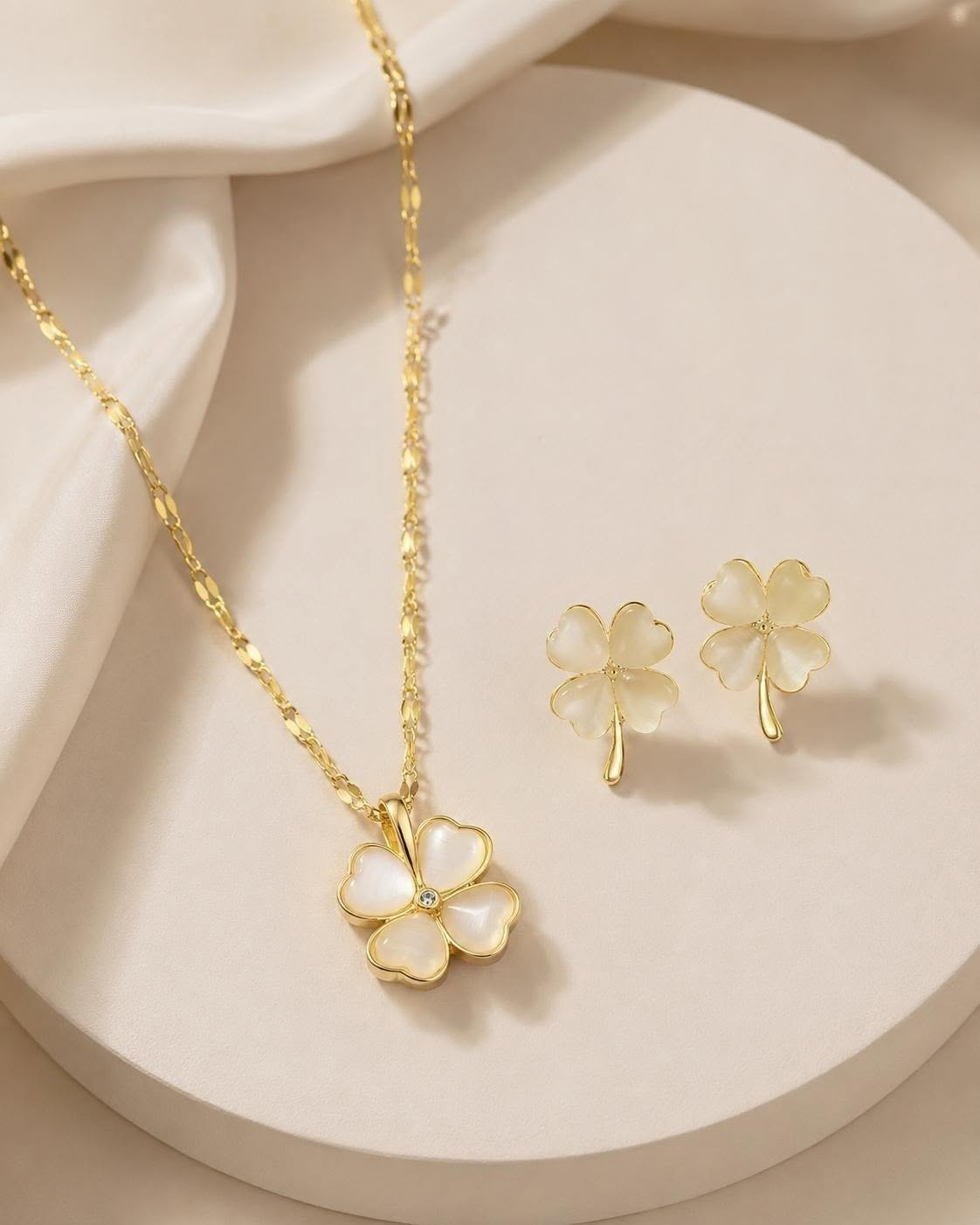 Set Gossie Van Ceramic Cỏ Bốn Lá Trắng - ảnh 2
