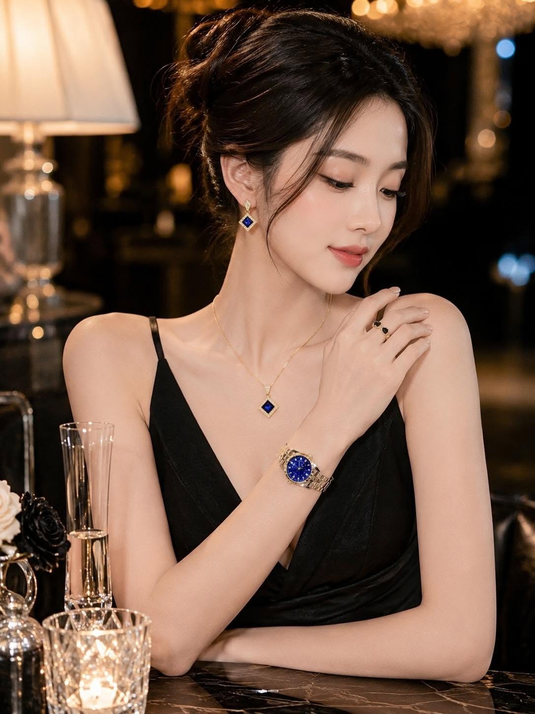 Set Kim Cương Sapphire Hoàng Gia - ảnh 5
