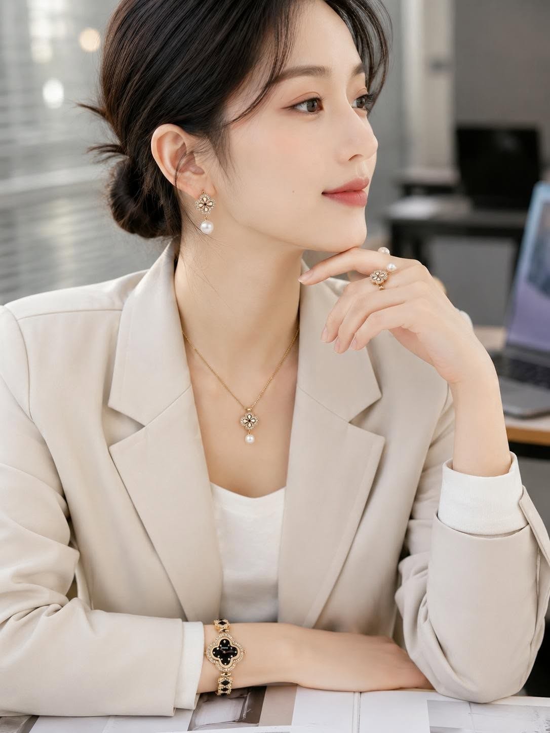 Set Cỏ Bốn Lá Đen Tứ Diệp - ảnh 4