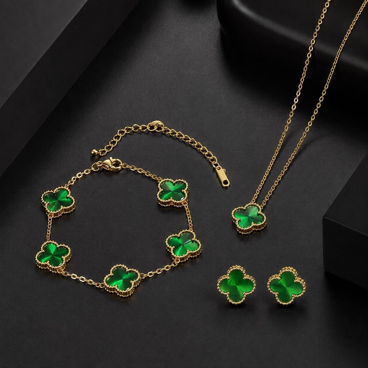 Set Cỏ Bốn Lá Xanh Huỳnh Quang - ảnh 3