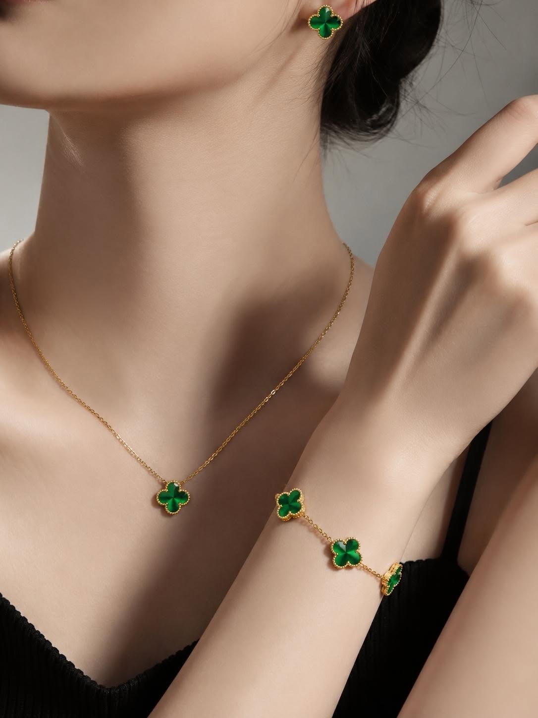 Set Cỏ Bốn Lá Xanh Huỳnh Quang - ảnh 4